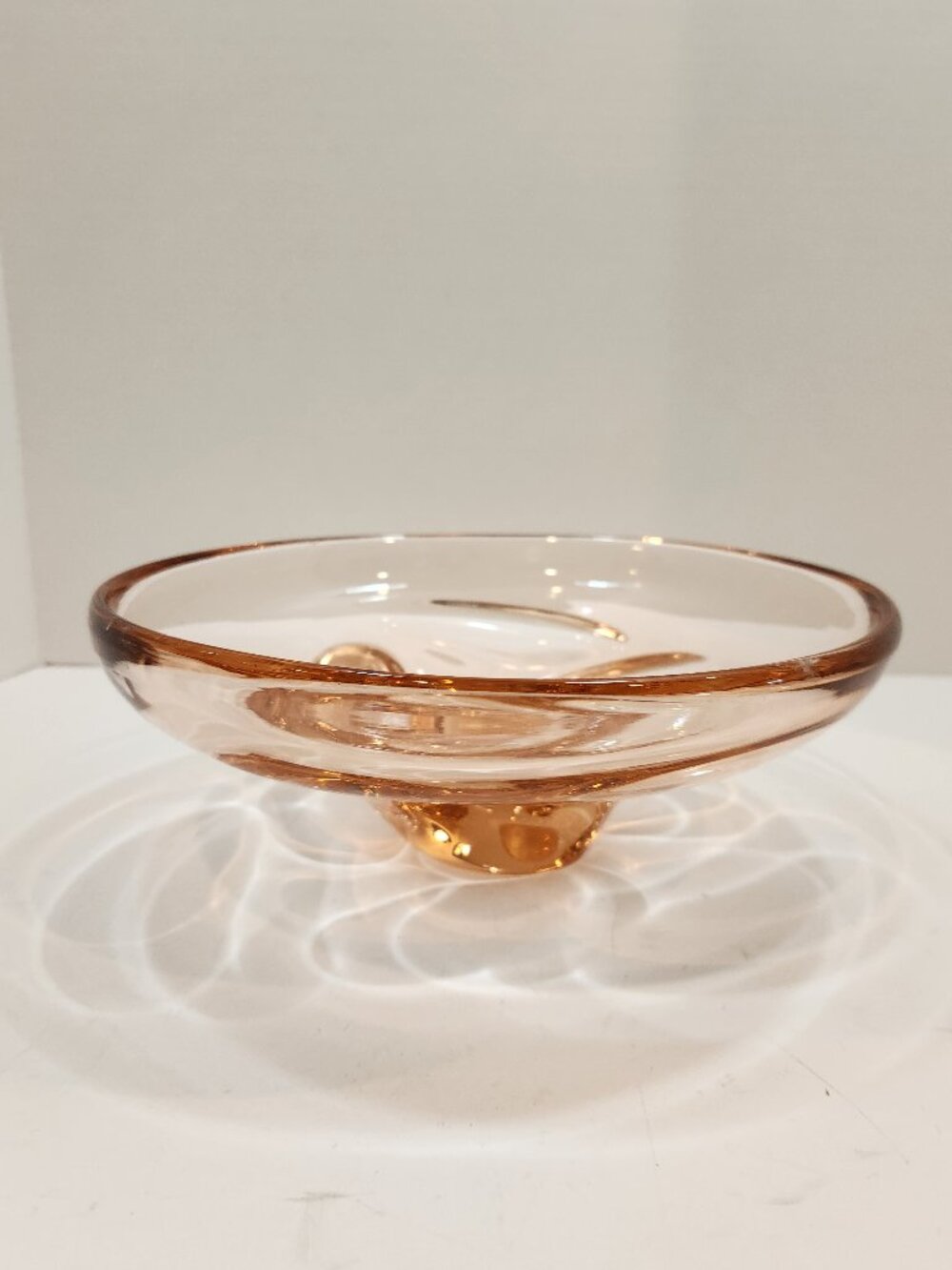 Mid-Century Czech Škrdlovice Art Glass Atlas Bowl by František Zemek c. 1955